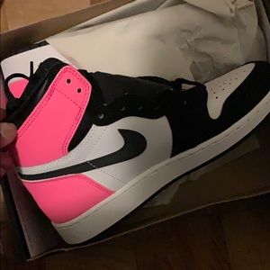 Pink and Black Women’s Jordan 1s